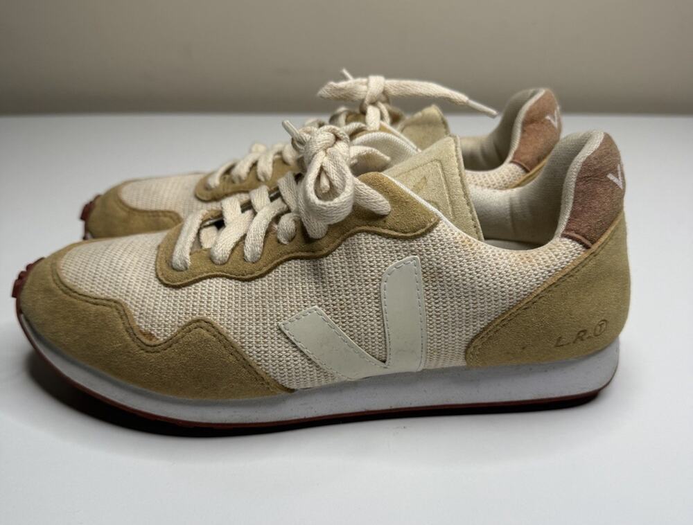 Veja x Madewell SDU Rec-J Sneakers Womens 7 Natural Platine Mesh Low Lace Up
